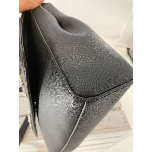 MICHAEL KORS SMALL SAFFIANO BEADED FLORAL CROSSBODY BAG ASIS - Picture 8 of 15